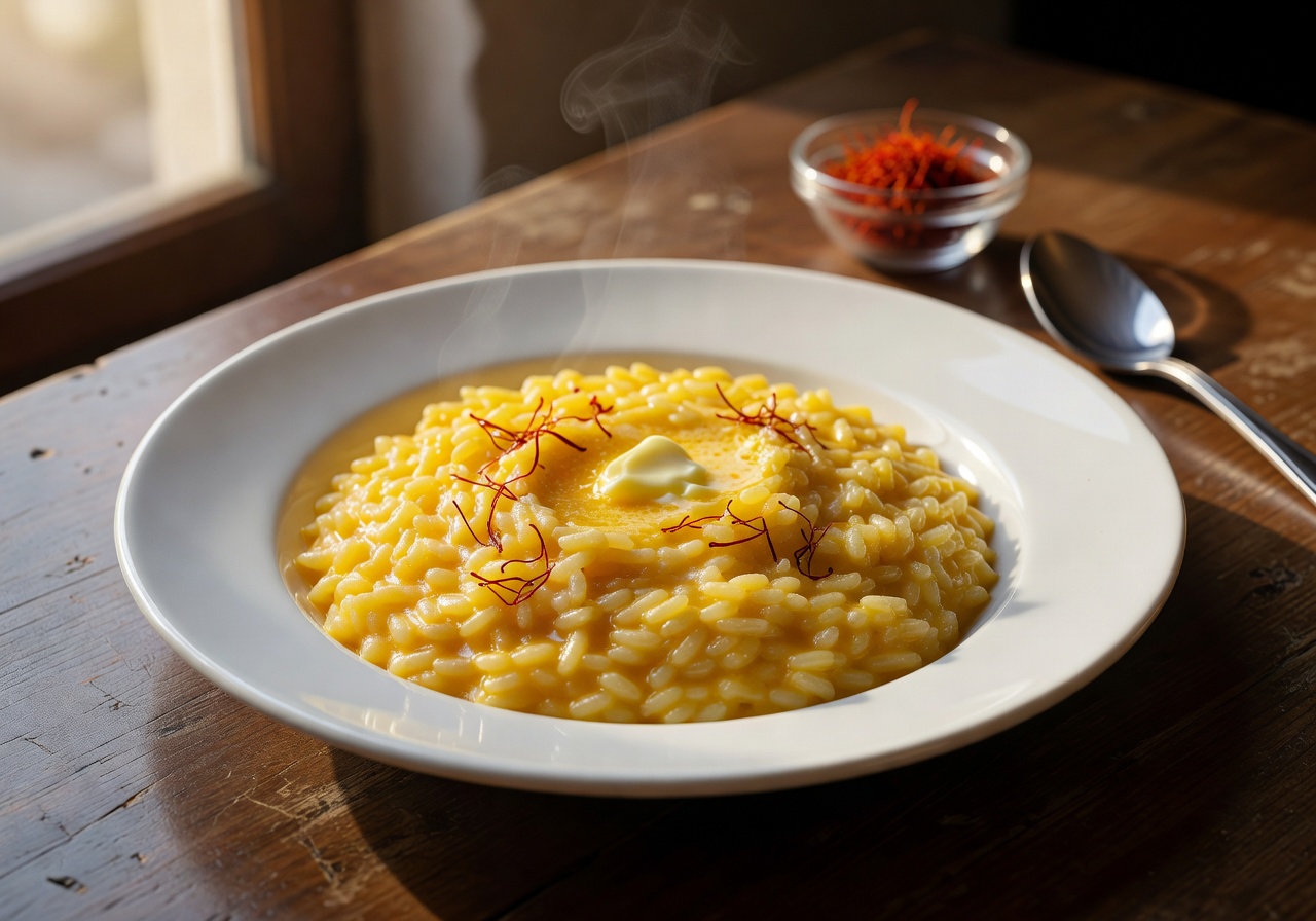 Creamy Italian Saffron Risotto alla Milanese